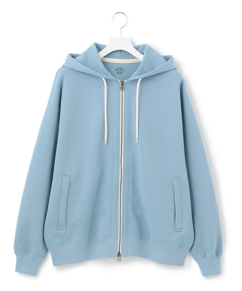 J.PRESS YORK STREET（ジェイプレスヨークストリート）の「【UNISEX】フルジップパーカー（パーカー・メンズ・ホワイト系/ライトグレー系/ブルー系/ネイビー系/グレー系・SMALL/MEDIUM/LARGE）」の5枚目の写真