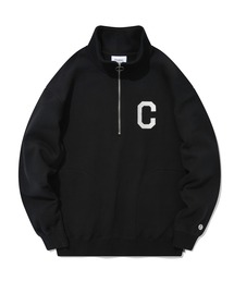 COVERNAT | 【COVERNAT】C LOGO HALF ZIP-UP SWEAT SHIRTS / カバーナット Cロゴ ハーフ ジップアップ スウェットシャツ(スウェット)