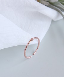 ABBEY MARKET | Silver925 シルバーリング  シンプルリング キュービックジルコニア(リング)