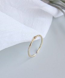 ABBEY MARKET（アビーマーケット）の「Silver925 シルバーリング  シンプルリング キュービックジルコニア（リング）」