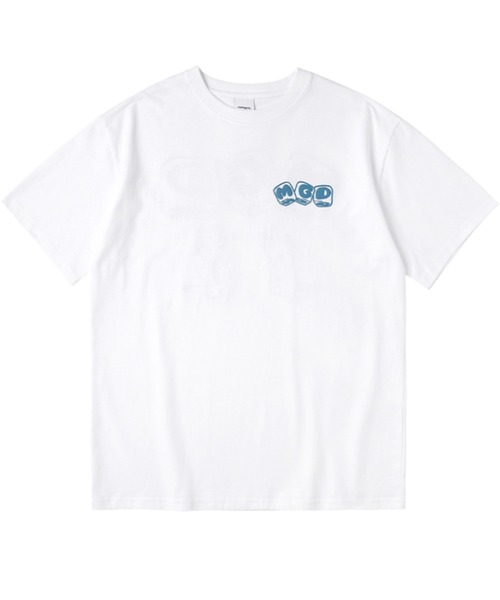 MAHAGRID（マハグリッド）の「A'GEM/9 × .kom『mahagrid/マハグリッド』MGD DICE TEE/マハグリッド ダイス Tシャツ 半袖 カットソー（Tシャツ/カットソー・レディース・ホワイト/チャコールグレー/イエロー・M/L）」の6枚目の写真