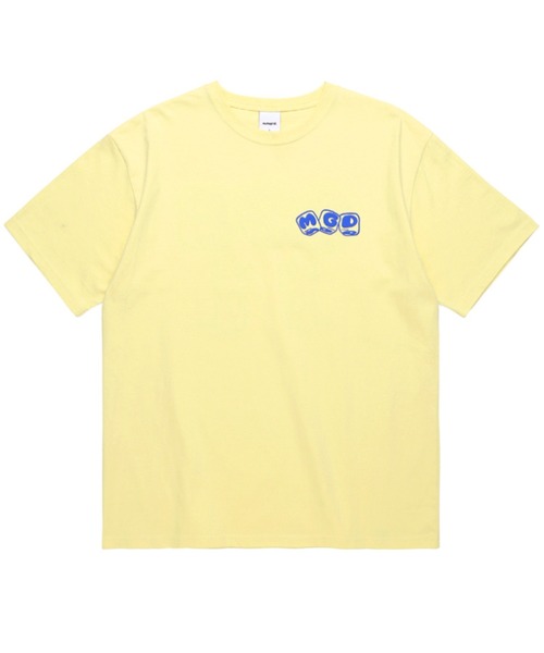 MAHAGRID（マハグリッド）の「A'GEM/9 × .kom『mahagrid/マハグリッド』MGD DICE TEE/マハグリッド ダイス Tシャツ 半袖 カットソー（Tシャツ/カットソー・レディース・ホワイト/チャコールグレー/イエロー・M/L）」の9枚目の写真