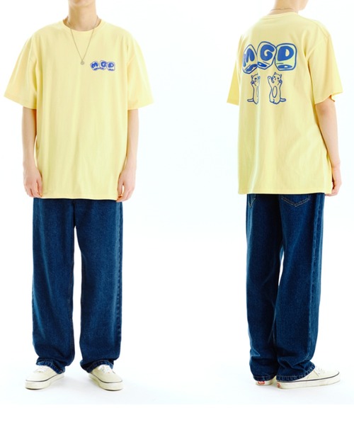 MAHAGRID（マハグリッド）の「A'GEM/9 × .kom『mahagrid/マハグリッド』MGD DICE TEE/マハグリッド ダイス Tシャツ 半袖 カットソー（Tシャツ/カットソー・レディース・ホワイト/チャコールグレー/イエロー・M/L）」の11枚目の写真
