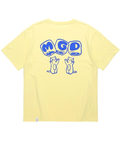 MAHAGRID（マハグリッド）の「A'GEM/9 × .kom『mahagrid/マハグリッド』MGD DICE TEE/マハグリッド ダイス Tシャツ 半袖 カットソー（Tシャツ/カットソー・レディース・ホワイト/チャコールグレー/イエロー・M/L）」の16枚目の写真