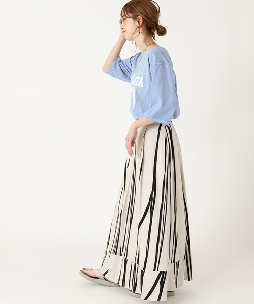 B.C STOCK(ベーセーストック)の「College football tee(Tシャツ/カットソー・レディース・チャコールグレー/イエロー/オレンジ/ブルー・FREE)」の10枚目の写真