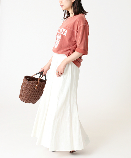 B.C STOCK(ベーセーストック)の「College football tee(Tシャツ/カットソー・レディース・チャコールグレー/イエロー/オレンジ/ブルー・FREE)」の14枚目の写真