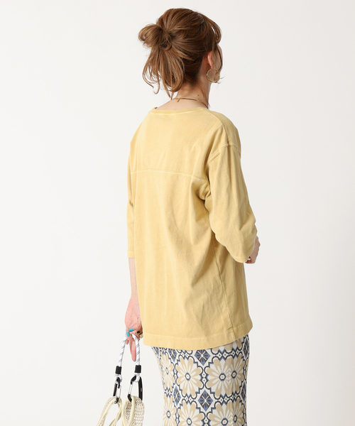 B.C STOCK(ベーセーストック)の「College football tee(Tシャツ/カットソー・レディース・チャコールグレー/イエロー/オレンジ/ブルー・FREE)」の20枚目の写真