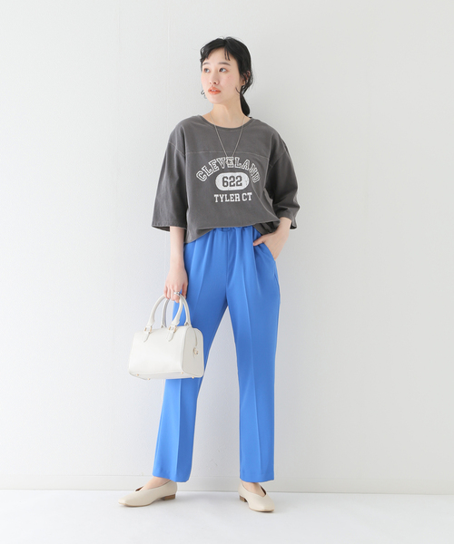 B.C STOCK(ベーセーストック)の「College football tee(Tシャツ/カットソー・レディース・チャコールグレー/イエロー/オレンジ/ブルー・FREE)」の22枚目の写真