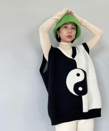 SANSeLF | ヤンヤンニットベスト【SANSeLF】sanw22a016(ベスト)