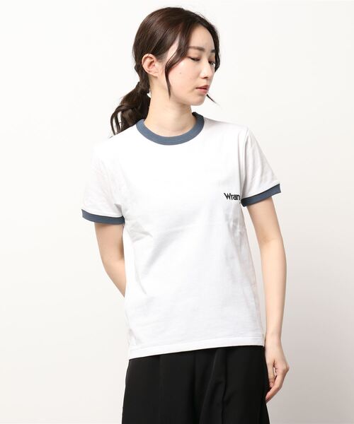 Wrangler（ラングラー）の「ラングラーバックガールT（Tシャツ/カットソー・レディース・グレー/ホワイト・SMALL）」の2枚目の写真