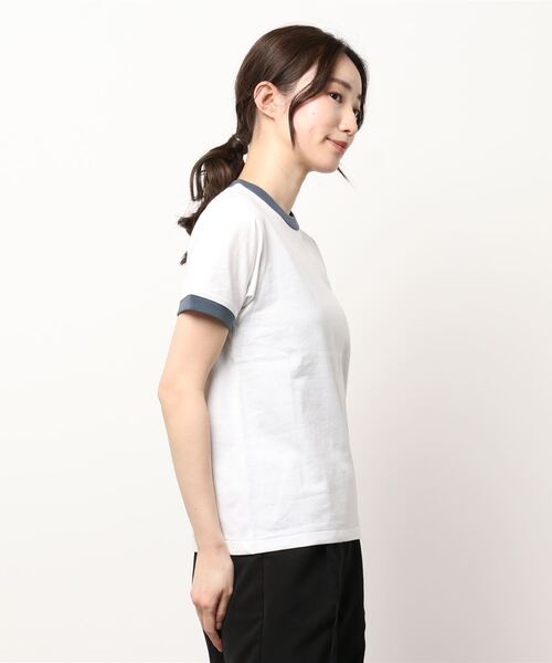 Wrangler（ラングラー）の「ラングラーバックガールT（Tシャツ/カットソー・レディース・グレー/ホワイト・SMALL）」の3枚目の写真