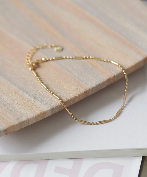 ANEMONE（アネモネ）の「ボールチェーンブレスレット（ブレスレット・レディース・シルバー/ゴールド・FREE）」の2枚目の写真