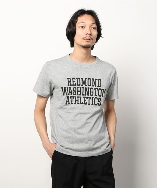 Champion(チャンピオン)の「【Champion/チャンピオン】メンズ ベーシック ショートスリーブTシャツ(Tシャツ/カットソー・メンズ・ブラック/グレー/ネイビー/ホワイト×レッド/ホワイト×ネイビー/グリーン系その他/ベージュ/バーガンディー・MEDIUM/LARGE/XX-LARGE/X-LARGE)」の4枚目の写真