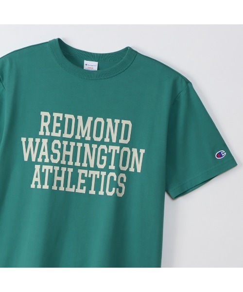 Champion(チャンピオン)の「【Champion/チャンピオン】メンズ ベーシック ショートスリーブTシャツ(Tシャツ/カットソー・メンズ・ブラック/グレー/ネイビー/ホワイト×レッド/ホワイト×ネイビー/グリーン系その他/ベージュ/バーガンディー・MEDIUM/LARGE/XX-LARGE/X-LARGE)」の20枚目の写真