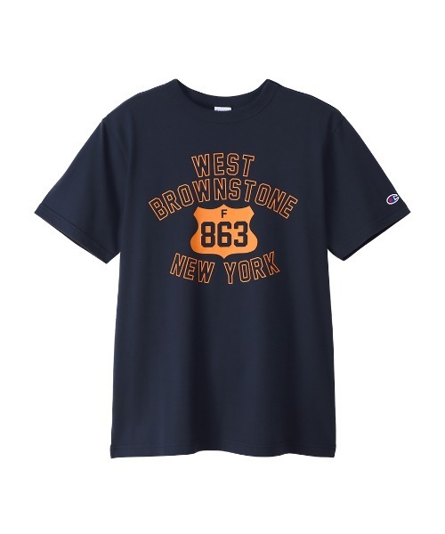 Champion(チャンピオン)の「【Champion/チャンピオン】メンズ ベーシック ショートスリーブTシャツ(Tシャツ/カットソー・メンズ・ブラック/グレー/ネイビー/ホワイト×レッド/ホワイト×ネイビー/グリーン系その他/ベージュ/バーガンディー・MEDIUM/LARGE/XX-LARGE/X-LARGE)」の17枚目の写真