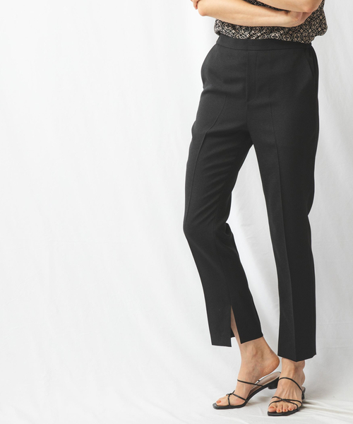 NARACAMICIE（ナラカミーチェ）の「麻調オックステーパードパンツ（その他パンツ・レディース・ブルー/ブラック/グリーン/パープル/イエロー/オレンジ・M/X-LARGE/MEDIUM）」の14枚目の写真