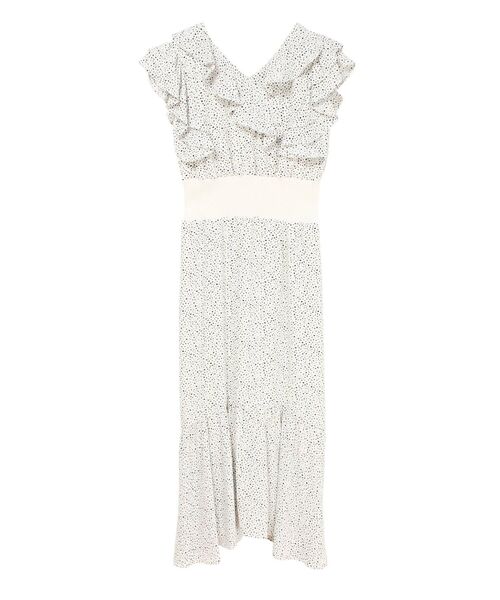 LAGUNAMOON（ラグナムーン）の「ドットラッフルワンピース（ワンピース・レディース・ホワイト/ブラック/グリーン・SMALL/MEDIUM）」の17枚目の写真