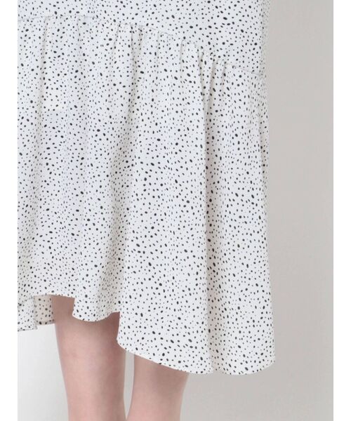 LAGUNAMOON（ラグナムーン）の「ドットラッフルワンピース（ワンピース・レディース・ホワイト/ブラック/グリーン・SMALL/MEDIUM）」の22枚目の写真