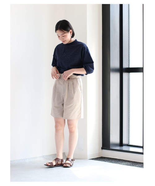 cepo(セポ)の「シシュウレースTee(Tシャツ/カットソー・レディース・ネイビー/オフホワイト/オレンジ/グリーン・M)」の22枚目の写真