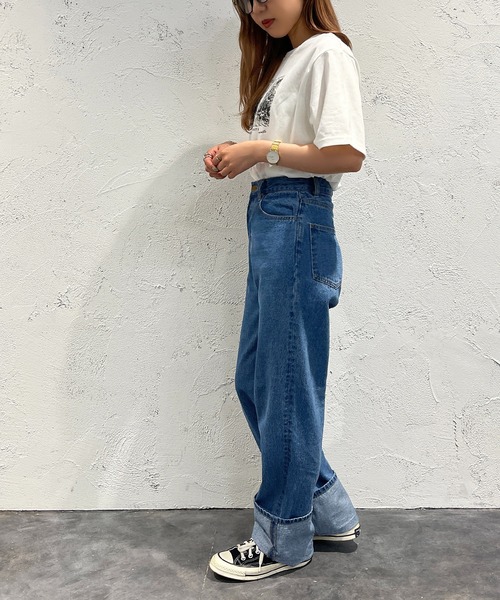 apres jour mignon(アプレジュールミニョン)の「フォトプリントT【ZOZOTOWN限定アイテム】(Tシャツ/カットソー・レディース・ホワイト系その他/オフホワイト/ブラック系その他/ライトイエロー/ブラック・フリー/X-LARGE)」の15枚目の写真