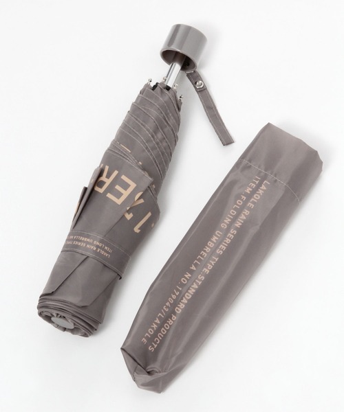 LAKOLE（ラコレ）の「大判レタリング折り畳み傘 / 258377（折りたたみ傘・レディース・イエロー/グレー/ネイビー/マスタード/ライトグレー/チャコール/ベージュ・FREE）」の18枚目の写真