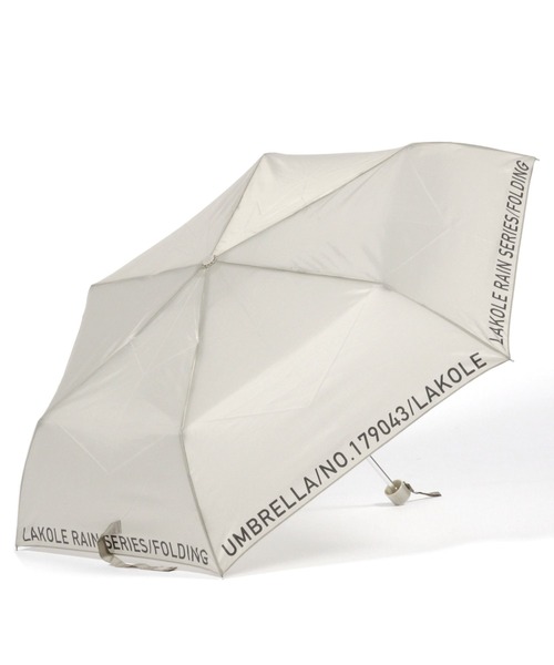LAKOLE（ラコレ）の「大判レタリング折り畳み傘 / 258377（折りたたみ傘・レディース・イエロー/グレー/ネイビー/マスタード/ライトグレー/チャコール/ベージュ・FREE）」の10枚目の写真