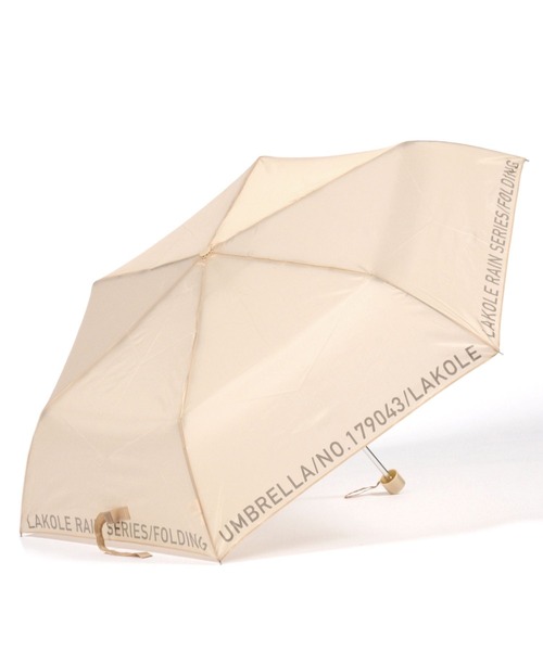 LAKOLE（ラコレ）の「大判レタリング折り畳み傘 / 258377（折りたたみ傘・レディース・イエロー/グレー/ネイビー/マスタード/ライトグレー/チャコール/ベージュ・FREE）」の13枚目の写真