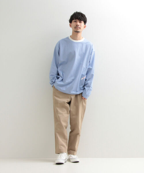 SMITH'S(スミス)の「【SMITH'S AMERICAN/スミス アメリカン】2ポケット ステッチ ロングスリーブTシャツ(Tシャツ/カットソー・メンズ・グレー/オフホワイト/ホワイト系その他/グレー系その他・MEDIUM/LARGE)」の5枚目の写真
