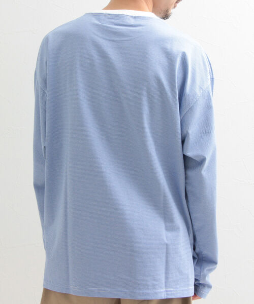SMITH'S(スミス)の「【SMITH'S AMERICAN/スミス アメリカン】2ポケット ステッチ ロングスリーブTシャツ(Tシャツ/カットソー・メンズ・グレー/オフホワイト/ホワイト系その他/グレー系その他・MEDIUM/LARGE)」の8枚目の写真