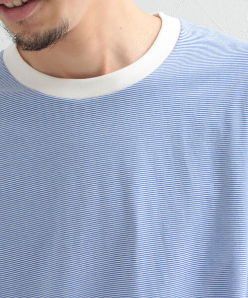 SMITH'S(スミス)の「【SMITH'S AMERICAN/スミス アメリカン】2ポケット ステッチ ロングスリーブTシャツ(Tシャツ/カットソー・メンズ・グレー/オフホワイト/ホワイト系その他/グレー系その他・MEDIUM/LARGE)」の9枚目の写真