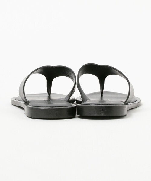 BEAMS F（ビームスエフ）の「L/UCCA / 別注 レザー ビーチサンダル（サンダル・メンズ・ブラック/ダークブラウン・40/41/42/43）」の7枚目の写真