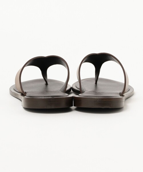 BEAMS F（ビームスエフ）の「L/UCCA / 別注 レザー ビーチサンダル（サンダル・メンズ・ブラック/ダークブラウン・40/41/42/43）」の12枚目の写真