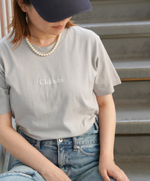 USAコットン刺繍ロゴTシャツ