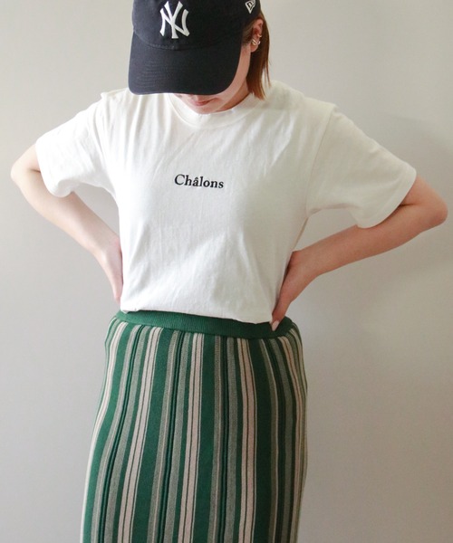 VENCEEXCHANGE(ヴァンスエクスチェンジ)の「USAコットン刺繍ロゴTシャツ(Tシャツ/カットソー・レディース・オフホワイト/グレー/ダークグレー/オリーブ・FREE)」の15枚目の写真