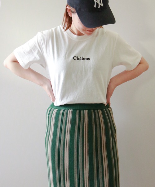 VENCEEXCHANGE(ヴァンスエクスチェンジ)の「USAコットン刺繍ロゴTシャツ(Tシャツ/カットソー・レディース・オフホワイト/グレー/ダークグレー/オリーブ・FREE)」の11枚目の写真