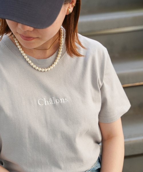 VENCEEXCHANGE(ヴァンスエクスチェンジ)の「USAコットン刺繍ロゴTシャツ(Tシャツ/カットソー・レディース・オフホワイト/グレー/ダークグレー/オリーブ・FREE)」の21枚目の写真