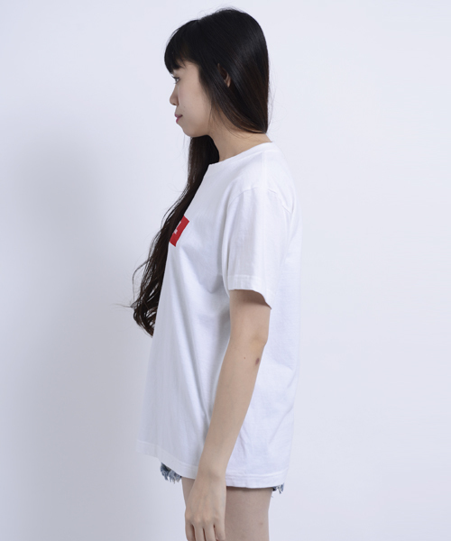 MILKFED.（ミルクフェド）の「S/S BASIC TEE BAR　（Tシャツ/ロゴ）（Tシャツ/カットソー・レディース・ホワイト/ブラック/ネイビー/オリーブ・MEDIUM/SMALL）」の7枚目の写真