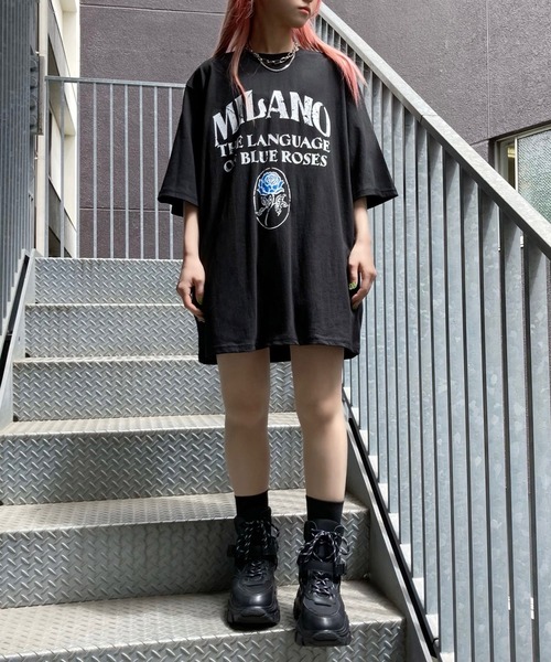 Figments（フィグメンツ）の「MILANO Tシャツ（Tシャツ/カットソー・レディース・ブラック・FREE）」の4枚目の写真