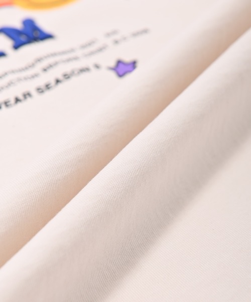 Paragraph（パラグラフ）の「Paragraph(パラグラフ) アーチロゴ スマイル 半袖Tシャツ（Tシャツ/カットソー・メンズ・ライトグレー/パープル/イエロー/ブルー/グリーン/アイボリー/チャコール・FREE）」の19枚目の写真