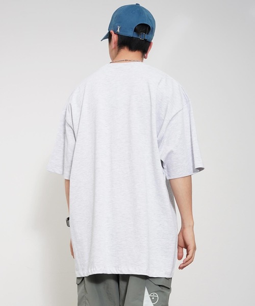 Paragraph（パラグラフ）の「Paragraph(パラグラフ) アーチロゴ スマイル 半袖Tシャツ（Tシャツ/カットソー・メンズ・ライトグレー/パープル/イエロー/ブルー/グリーン/アイボリー/チャコール・FREE）」の22枚目の写真