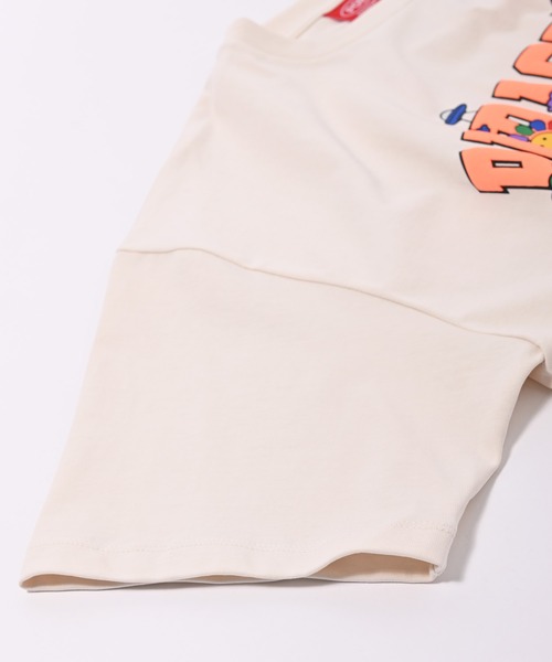 Paragraph（パラグラフ）の「Paragraph(パラグラフ) アーチロゴ スマイル 半袖Tシャツ（Tシャツ/カットソー・メンズ・ライトグレー/パープル/イエロー/ブルー/グリーン/アイボリー/チャコール・FREE）」の16枚目の写真