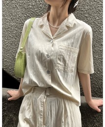 ALAND | 3.3Field Trip／OPEN COLLAR シャツ　2299894(シャツ/ブラウス)