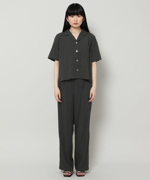 ALAND（エーランド）の「3.3Field Trip／OPEN COLLAR シャツ　2299894（シャツ/ブラウス・レディース・ブラック/カーキ/クリーム・FREE）」の8枚目の写真