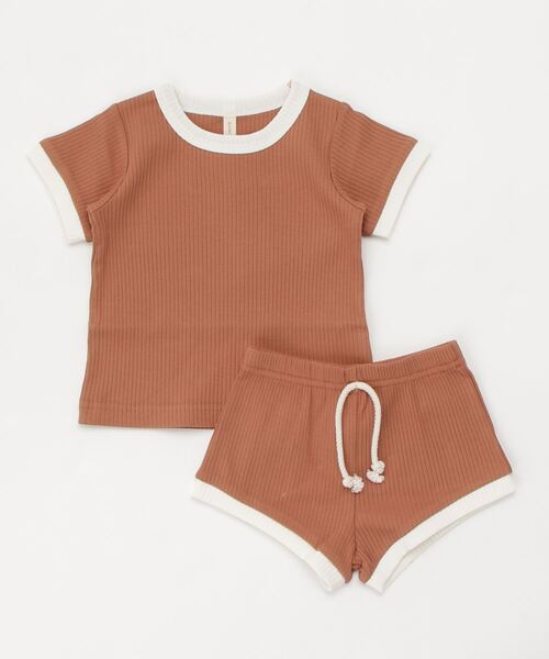 RIBBED SHORTIE SET（肌着）｜Quincy Mae（クインシーメイ）