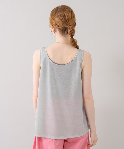 CLOCHE（クロシェ）の「cloche 前後2WAYラメタンク（Tシャツ/カットソー・レディース・ブラック/アイボリー/イエロー・FREE）」の19枚目の写真