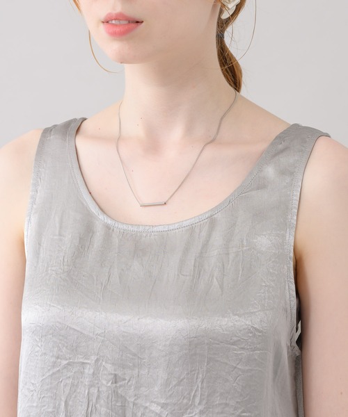 CLOCHE（クロシェ）の「cloche 前後2WAYラメタンク（Tシャツ/カットソー・レディース・ブラック/アイボリー/イエロー・FREE）」の21枚目の写真