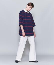 新品 6(ROKU) RUGGER SHIRT SHORT ラガーシャツ ロク 6（ロク）の「＜6(ROKU)＞RUGGER SHIRT SHORT/ラガーシャツ（その他