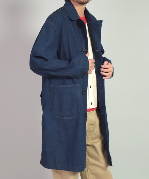 OMNIGOD（オムニゴッド）の「[OMNIGOD mens / オムニゴッド] 10ozデニム オーバーペインターコート（その他アウター・メンズ・ワンウォッシュ・2/3）」の4枚目の写真