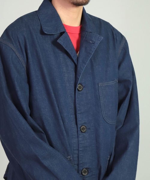 OMNIGOD（オムニゴッド）の「[OMNIGOD mens / オムニゴッド] 10ozデニム オーバーペインターコート（その他アウター・メンズ・ワンウォッシュ・2/3）」の9枚目の写真