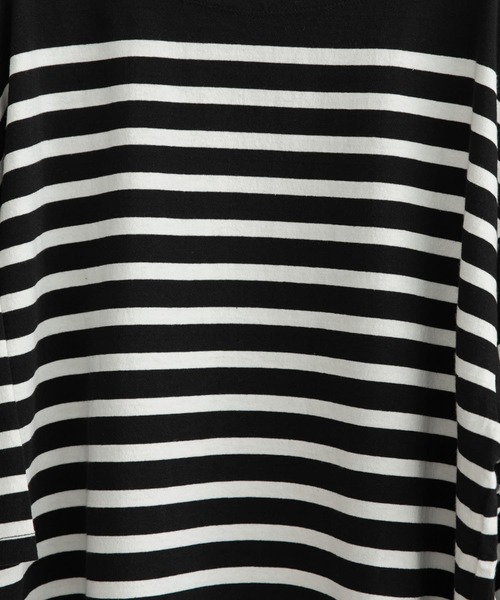 URBAN RESEARCH（アーバンリサーチ）の「リラックスボートネックボーダーショートスリーブ（Tシャツ/カットソー・メンズ・ブルー系その他/ブラック系その他/ホワイト系その他・LARGE/MEDIUM/SMALL）」の6枚目の写真